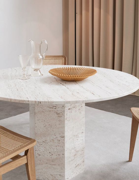 травертиновая столешница